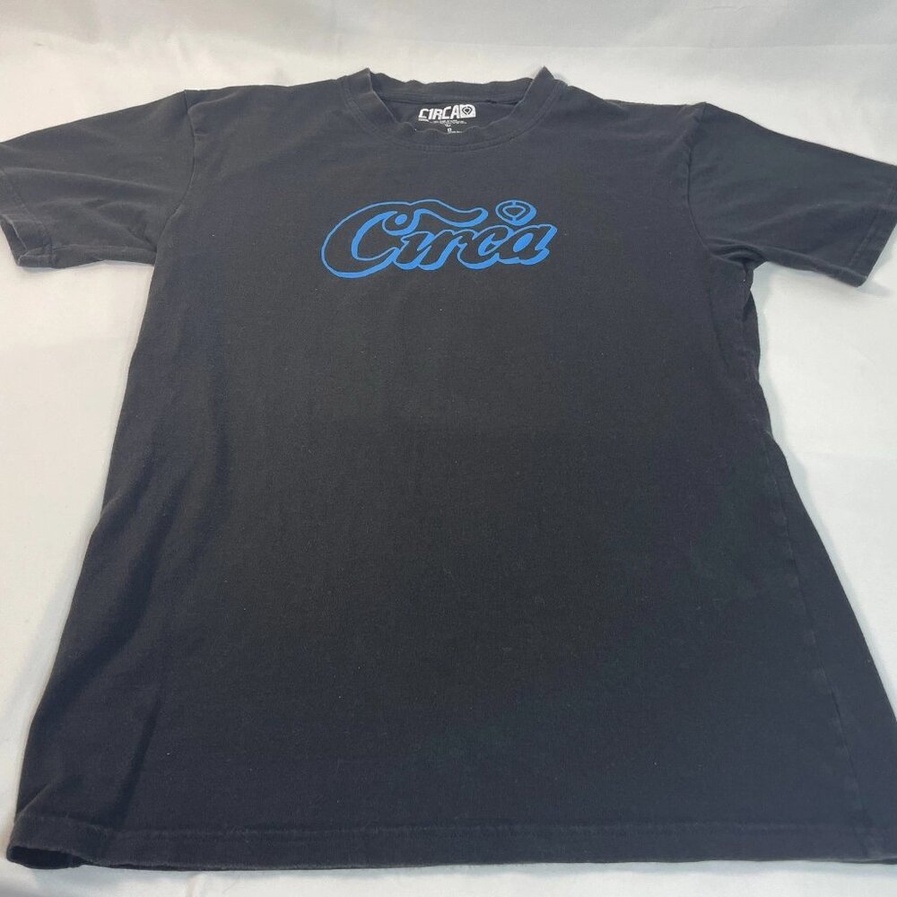 Vintage Circa Skate T-Shirt - Large - Blue Logo - Y2K Skateboarding Tee